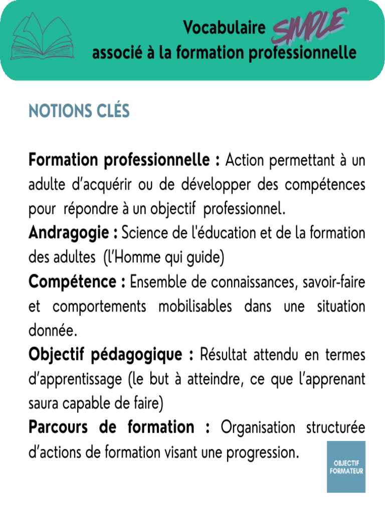 Lexique de la formation professionnelle | PDF | Pédagogie ...
