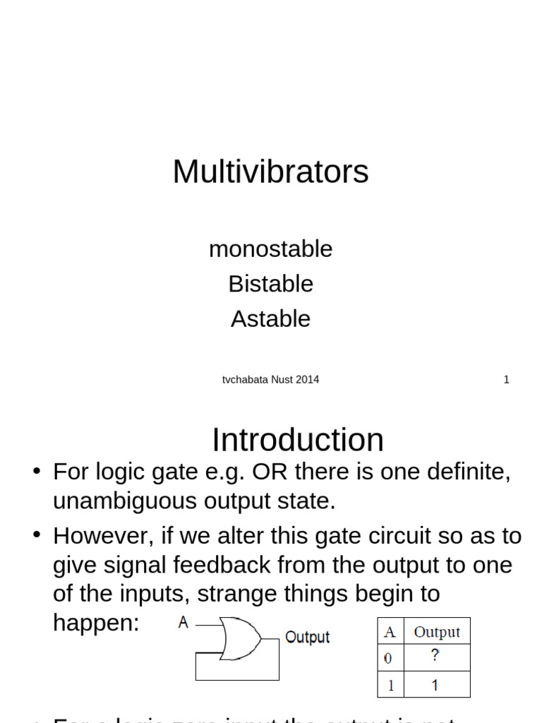 Lecture 7 Multivibrators | PDF | Electronic Engineering | Analog Circuits