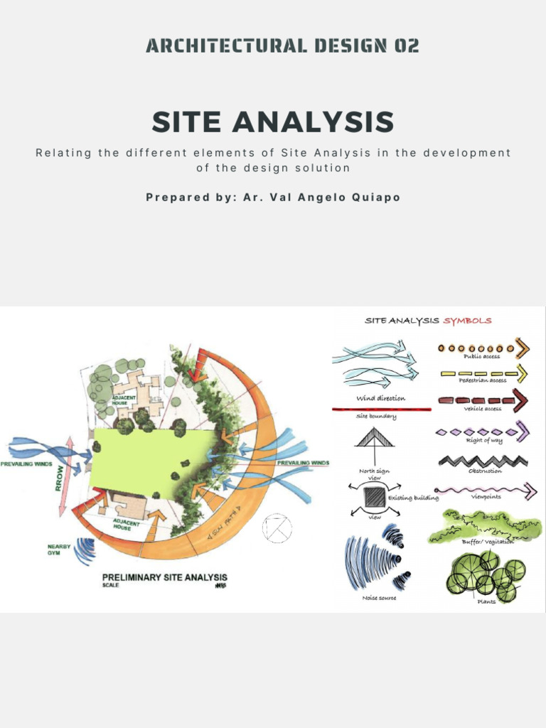 Site Analysis for Architectural Design | PDF