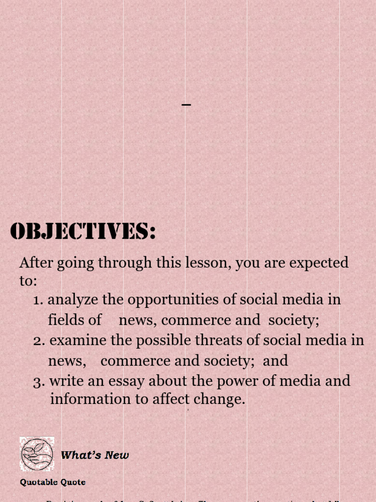 Mil q2 Week 1 Power of Information and Media | PDF