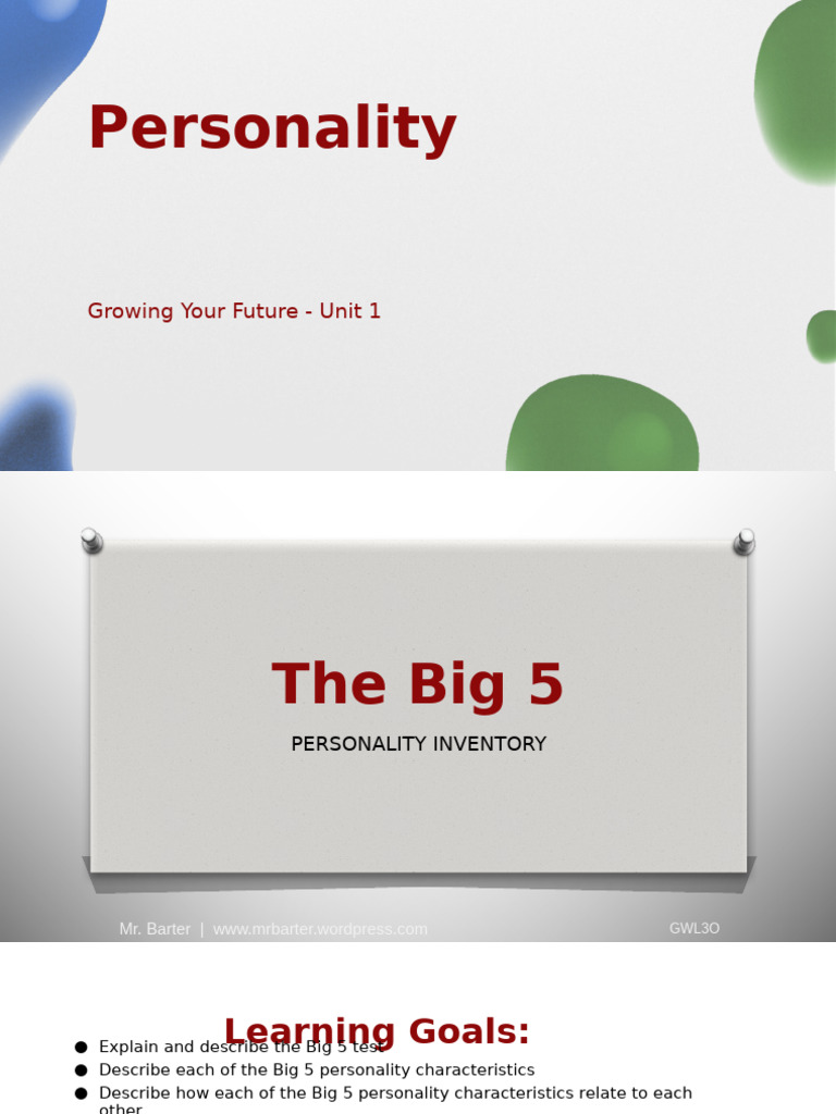 Understanding the Big 5 Personality Traits | PDF | Extraversion And ...