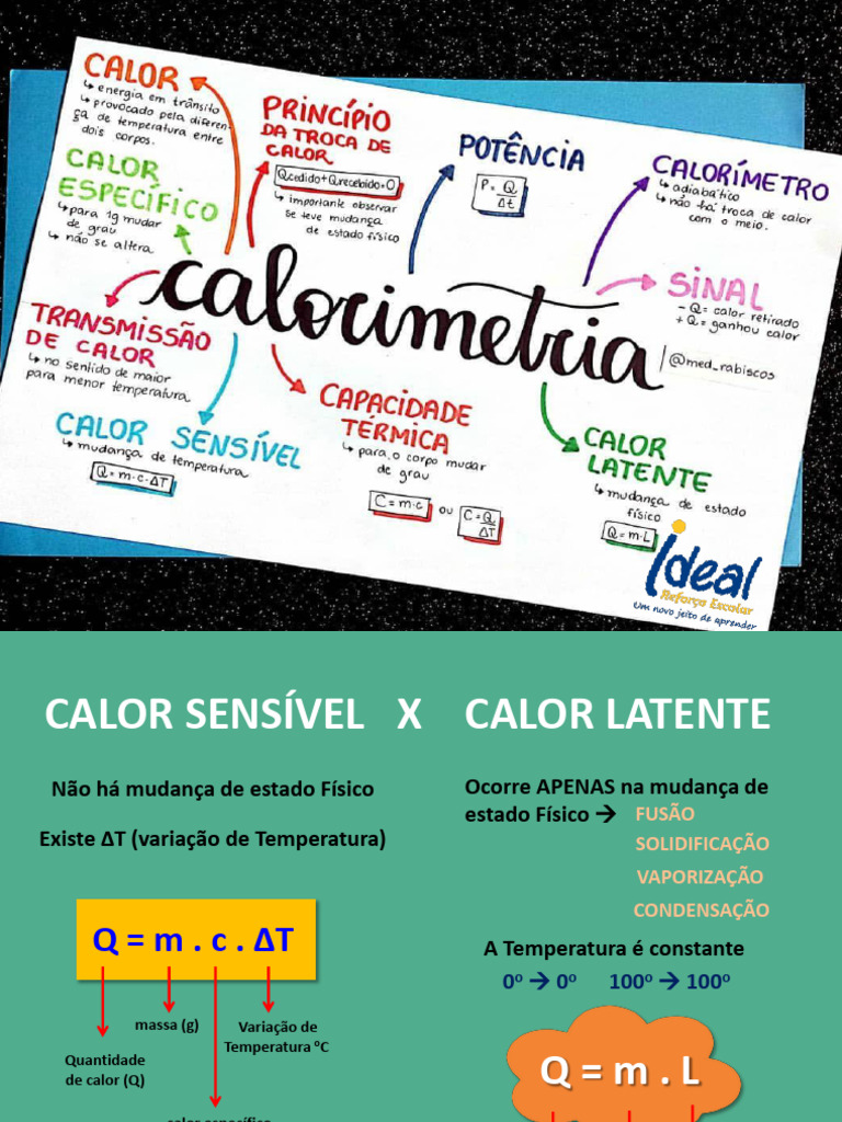 Calorimetria: Calor Sensível e Latente | PDF | Calorimetria | Calor