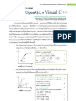 เนื้อหา Computer Graphics Using OpenGL in Visual C++ EP3 Two-Dimensional Geometric Transformations