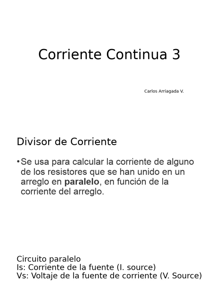 Corriente Continua 3 - Tagged | PDF