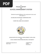 A Project Report on School Management System