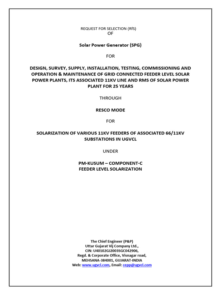 Tender 62c277f84c103 | PDF | Electrical Grid | Photovoltaics