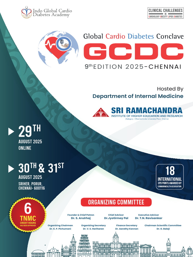 GCDC 2025: Advancing Cardio-Diabetes Care | PDF | Hypertension | Diabetes