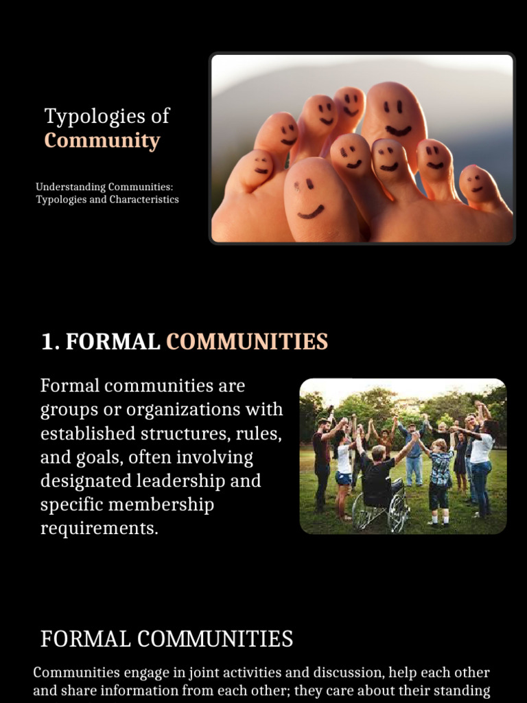 Community Typologies Explained | PDF | Community | Social Psychology