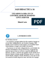 LINUX - UD16 - Usuarios de Dominio de Samba