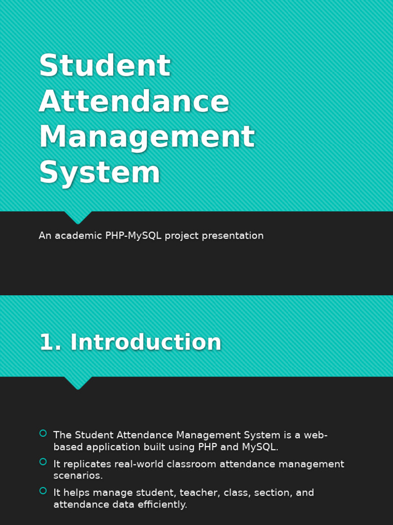 Student Attendance Management System | PDF | Software | Computing