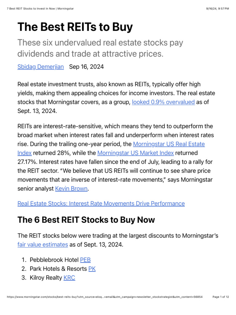 Best Reit 2027
