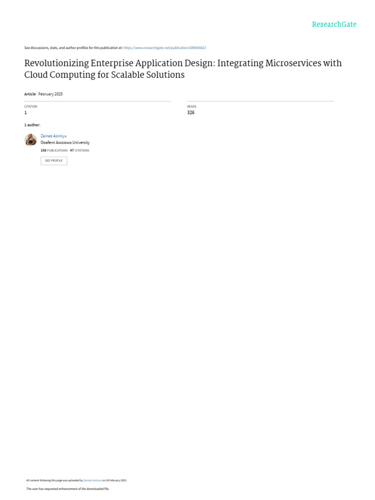 Microservices and Cloud Computing Integration | PDF | Cloud Computing ...
