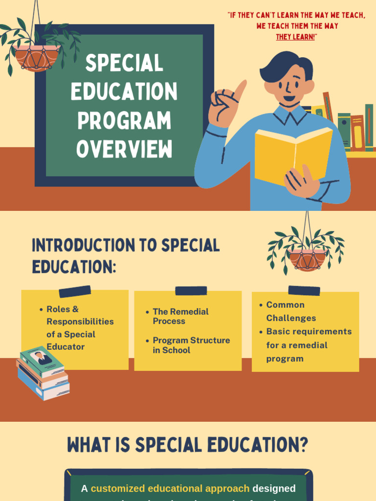 Special Education Program Overview | PDF | Individualized Education ...