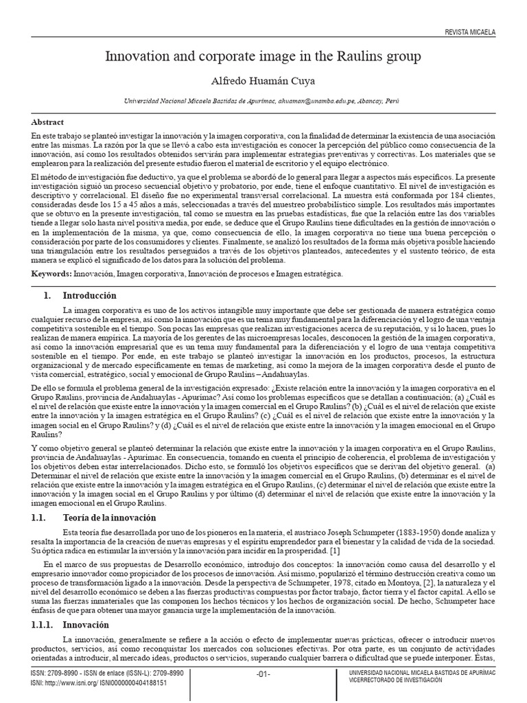 Guia Articulo | PDF | Innovación | Business