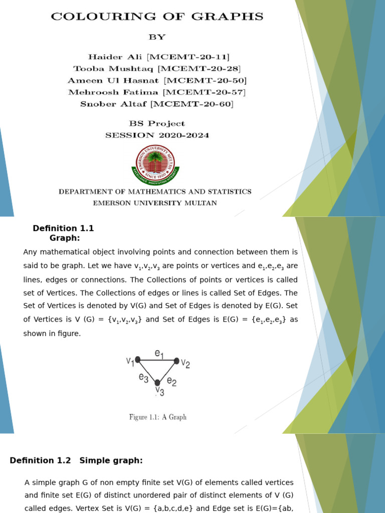 Graph Theory Definitions and Concepts | PDF | Vertex (Graph Theory ...