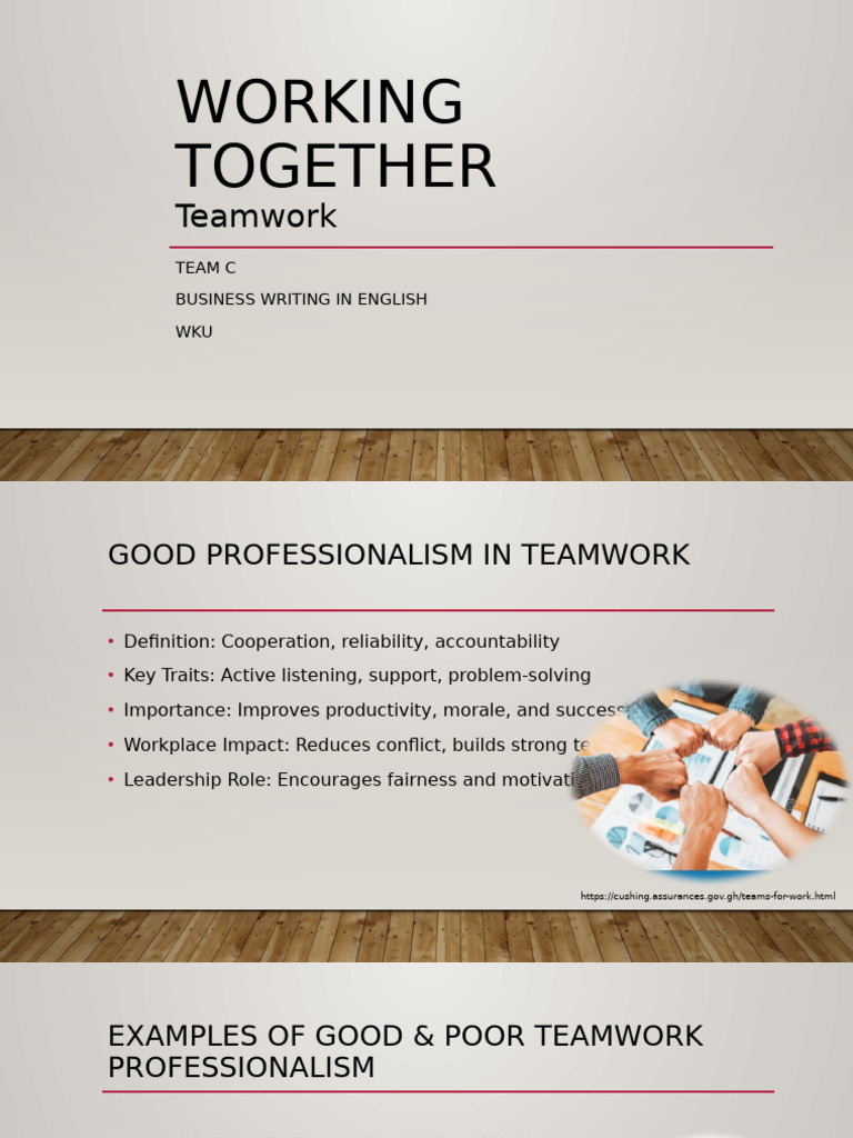 Enhancing Professionalism in Teamwork | PDF