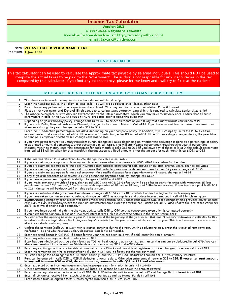 TaxCalc 2024 | PDF | Employee Benefits | Capital Gain