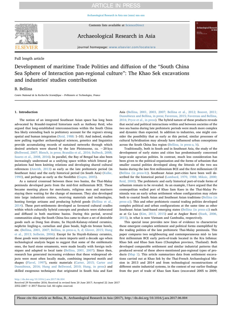 Maritime Trade Polities in Southeast Asia | PDF