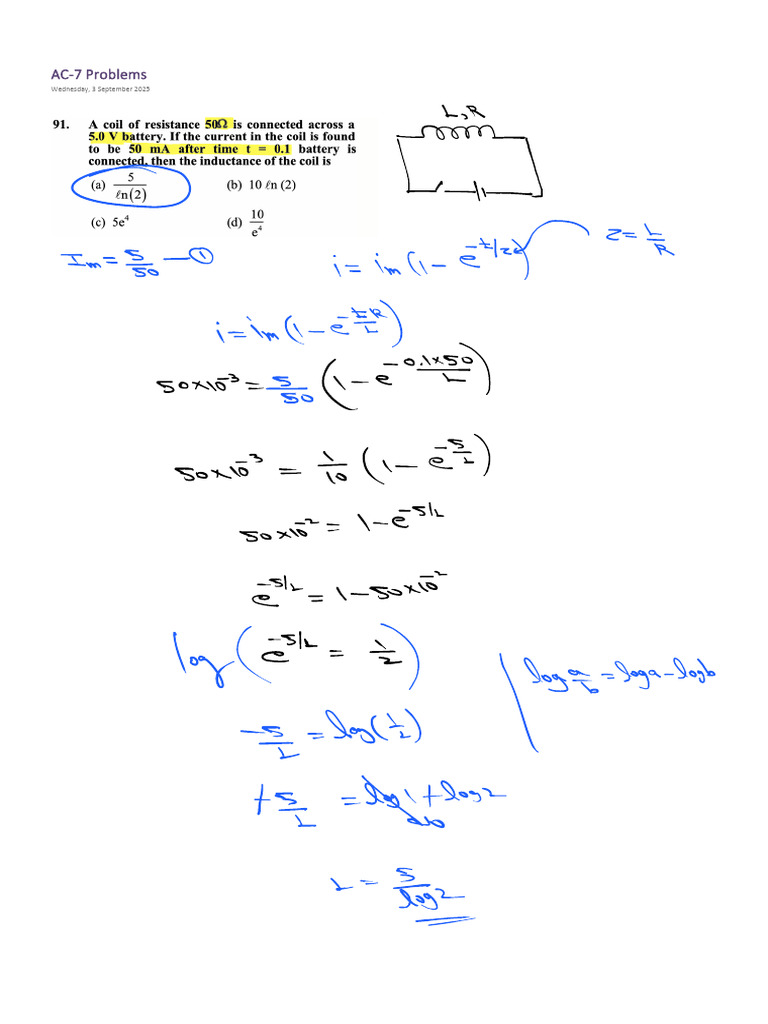 AC 7 Problems | PDF