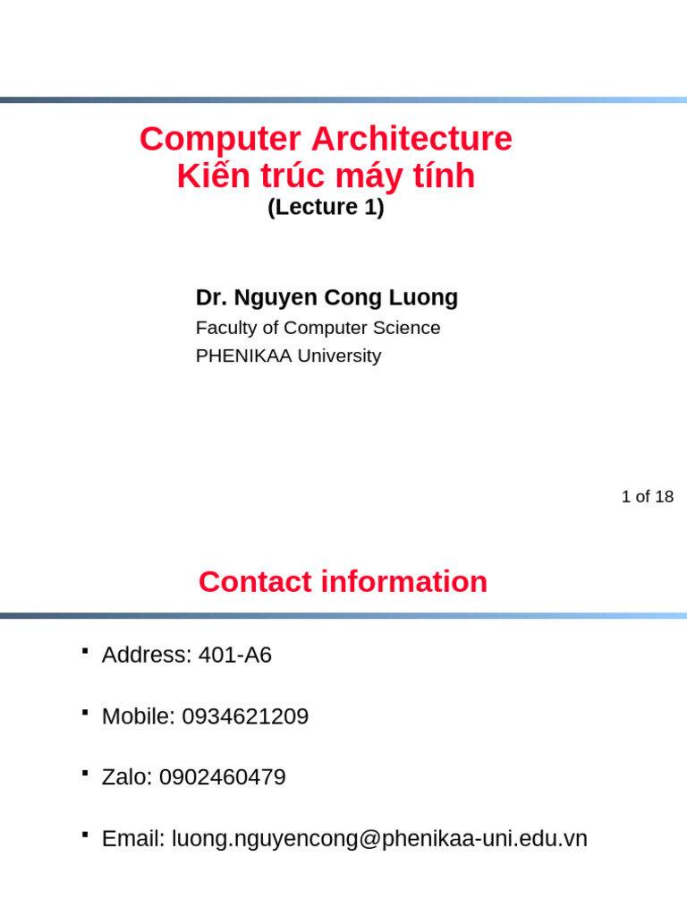 KTMT Luong Chuong 1 | PDF