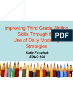 Improving Third Grade Writing Skills Through The Use of Daily Modeling Strategies