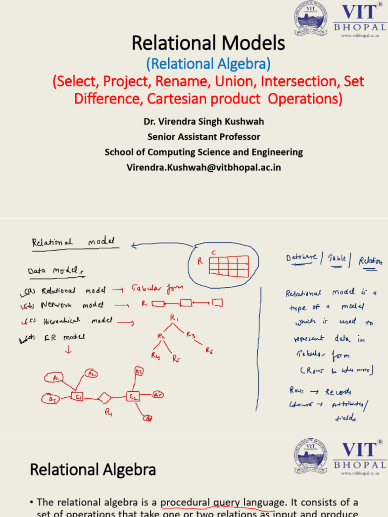 Relational Algebra Operations Explained | PDF | Relational Model | Data ...