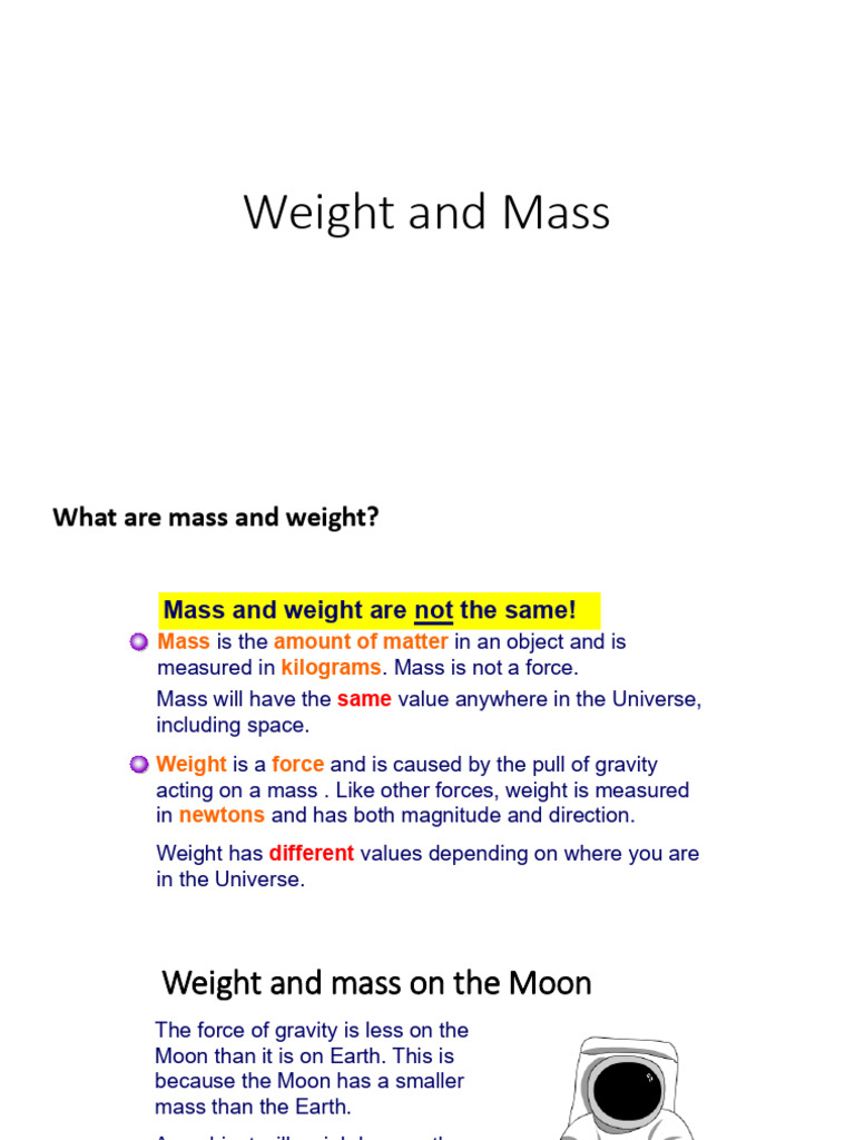 4 Mass Weight | PDF