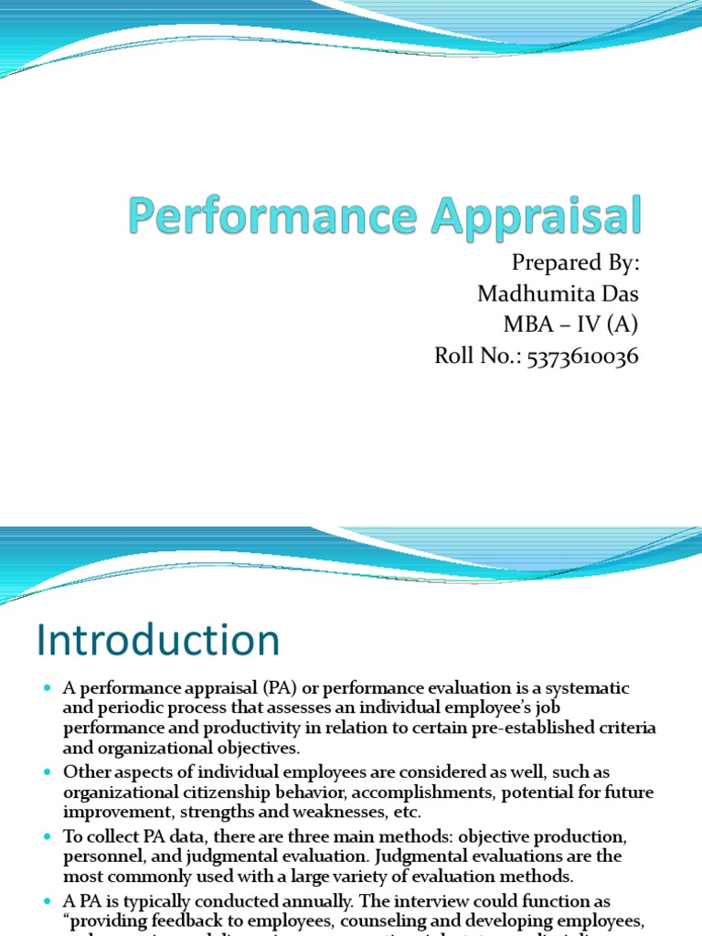 Performance Appraisal Overview | PDF | Performance Appraisal | Action ...