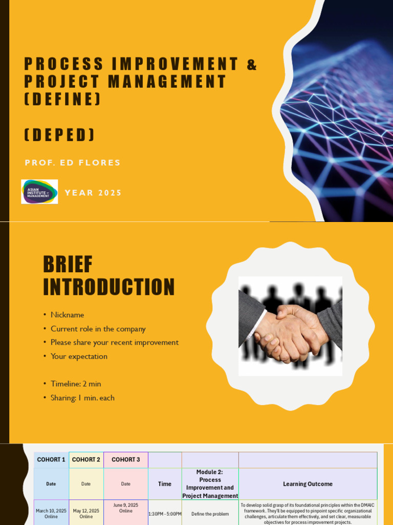 01 AIM DepEd PIMP Define Student | PDF | Six Sigma | Customer Satisfaction