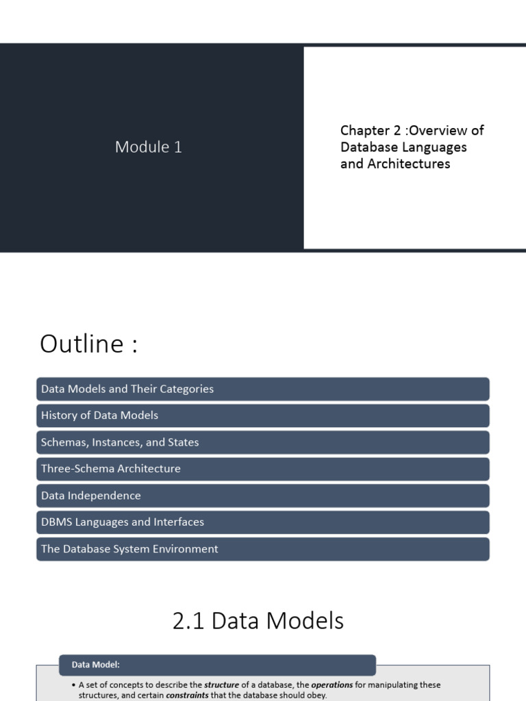 Database Languages and Architectures Overview | PDF | Databases | Data ...