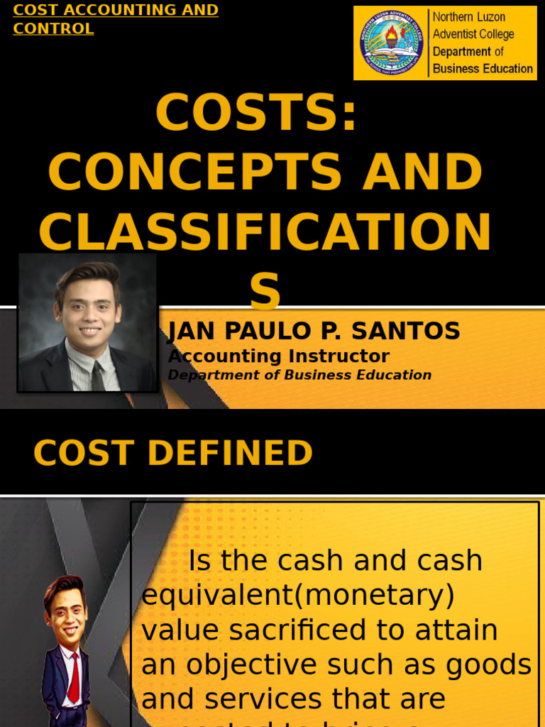 Cost Concepts and Classifications Guide | PDF | Cost | Expense