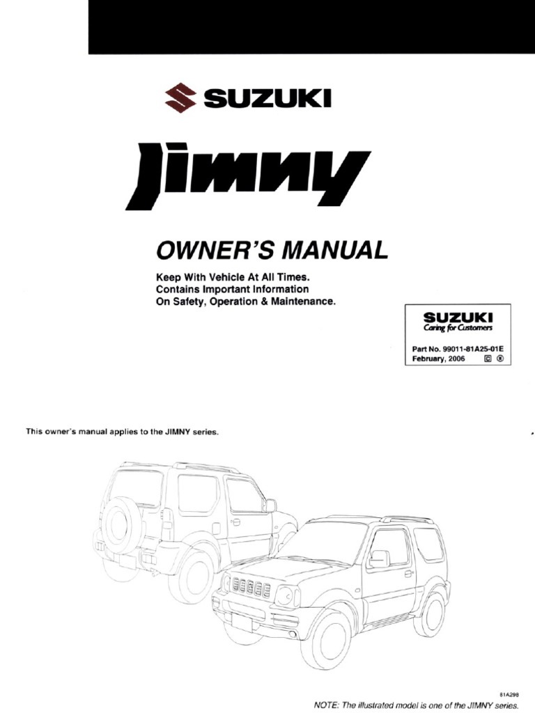 2005 Jimny Users Manual | PDF