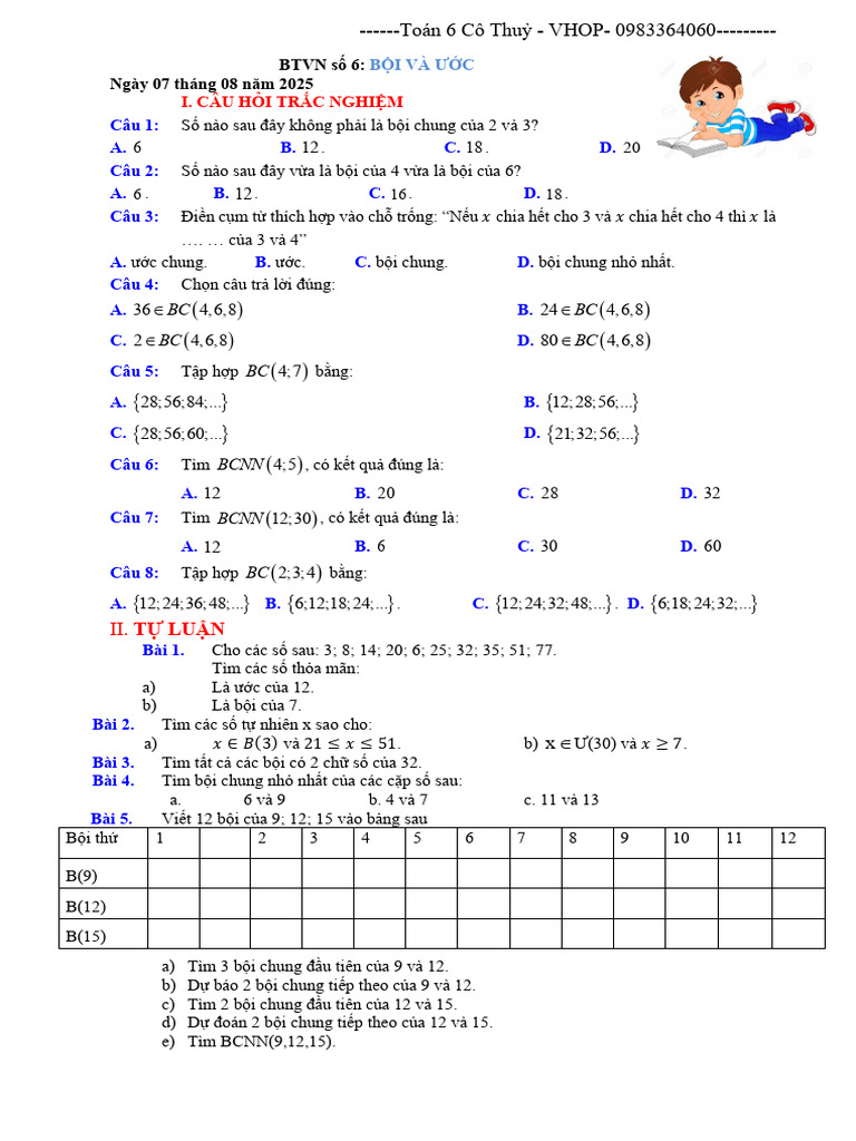 BTVN T6 - So 6 | PDF