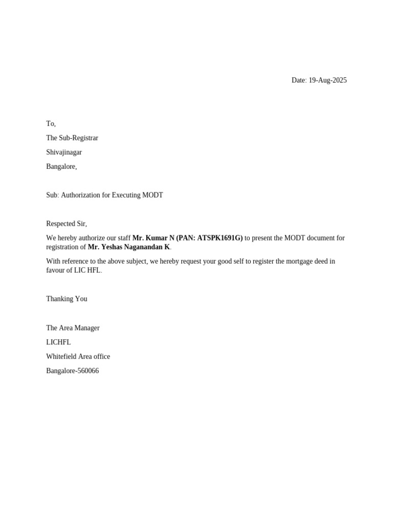 Modt Letter | PDF
