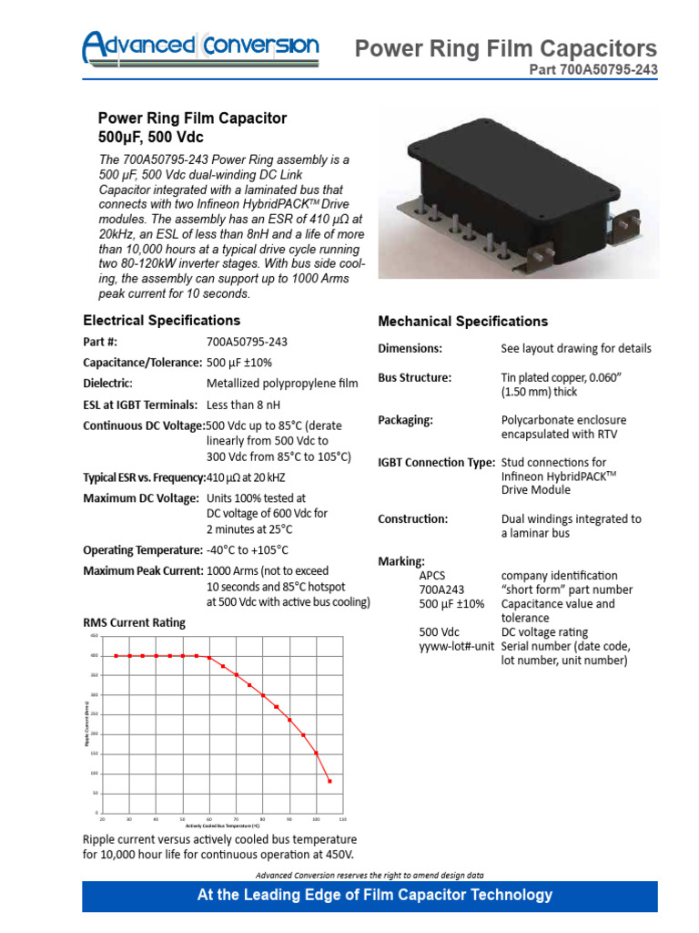 700A243 Test Kit Data Sheet | PDF | Capacitor | Electricity
