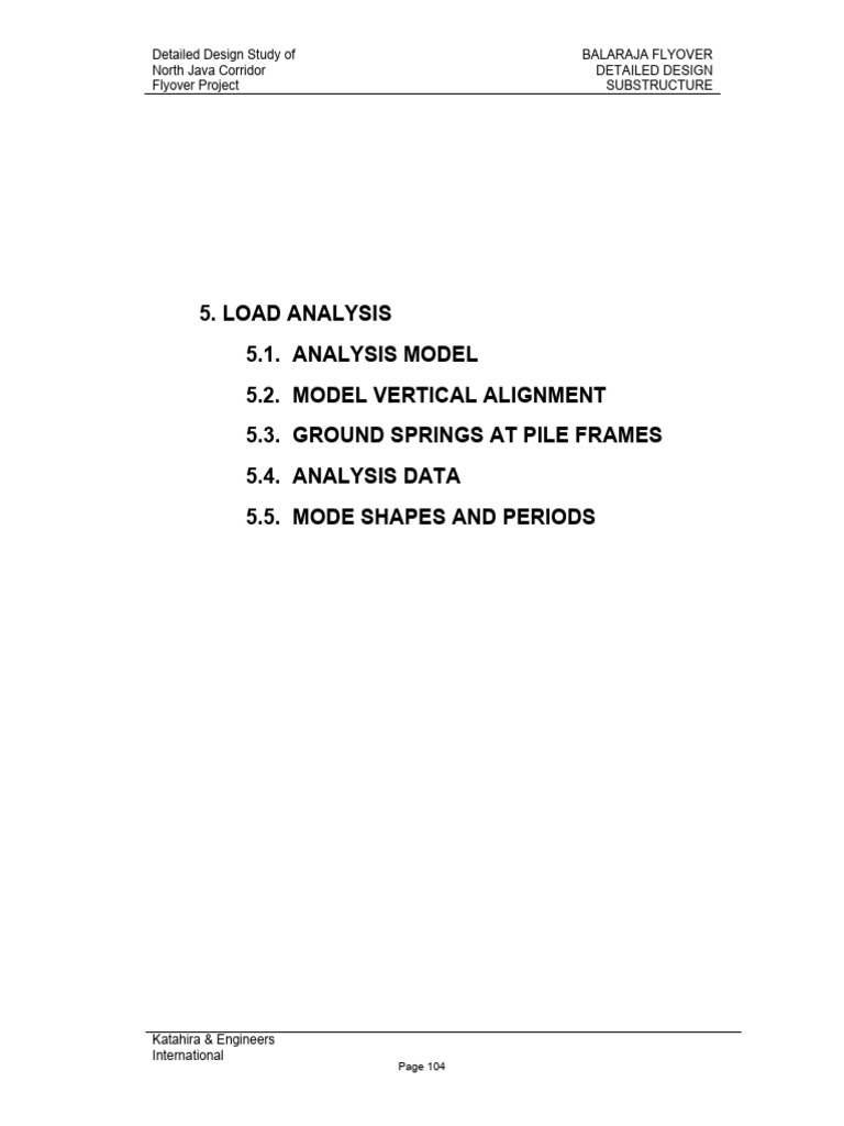 Balajara Flyover Load Analysis Report | PDF | Applied And ...