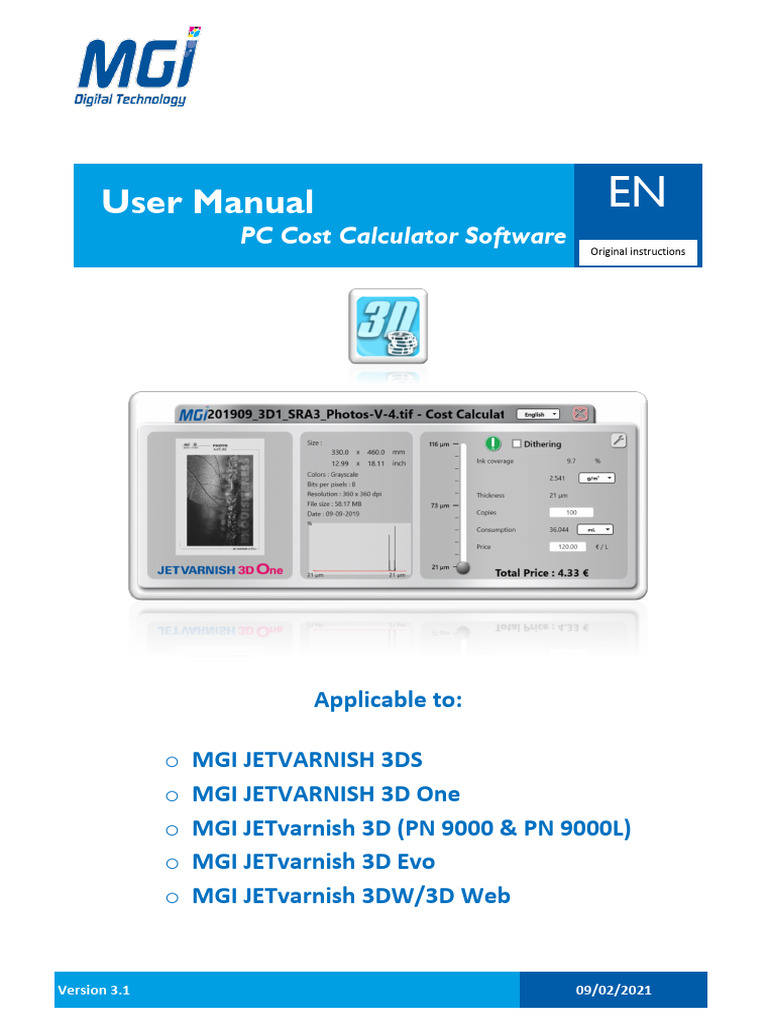 PC Cost Calculator User Manual | PDF | Personal Computers | Software