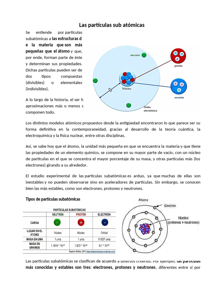 1anexo Unidad 01 2sesión Ciencia y Tecnología 3° | PDF | Partícula ...