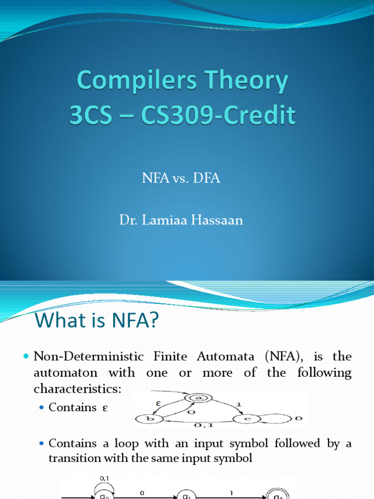 Lec03 Nfa Vs Dfa | PDF