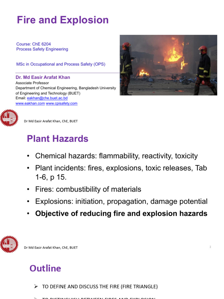 Fire and Explosion Safety in Chemical Engineering | PDF | Explosion | Fires