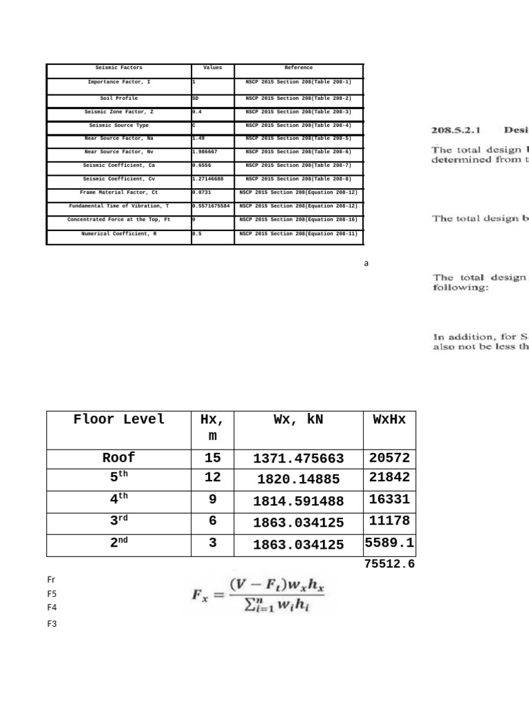Seismic Factors and Calculations Guide | PDF | Applied And ...