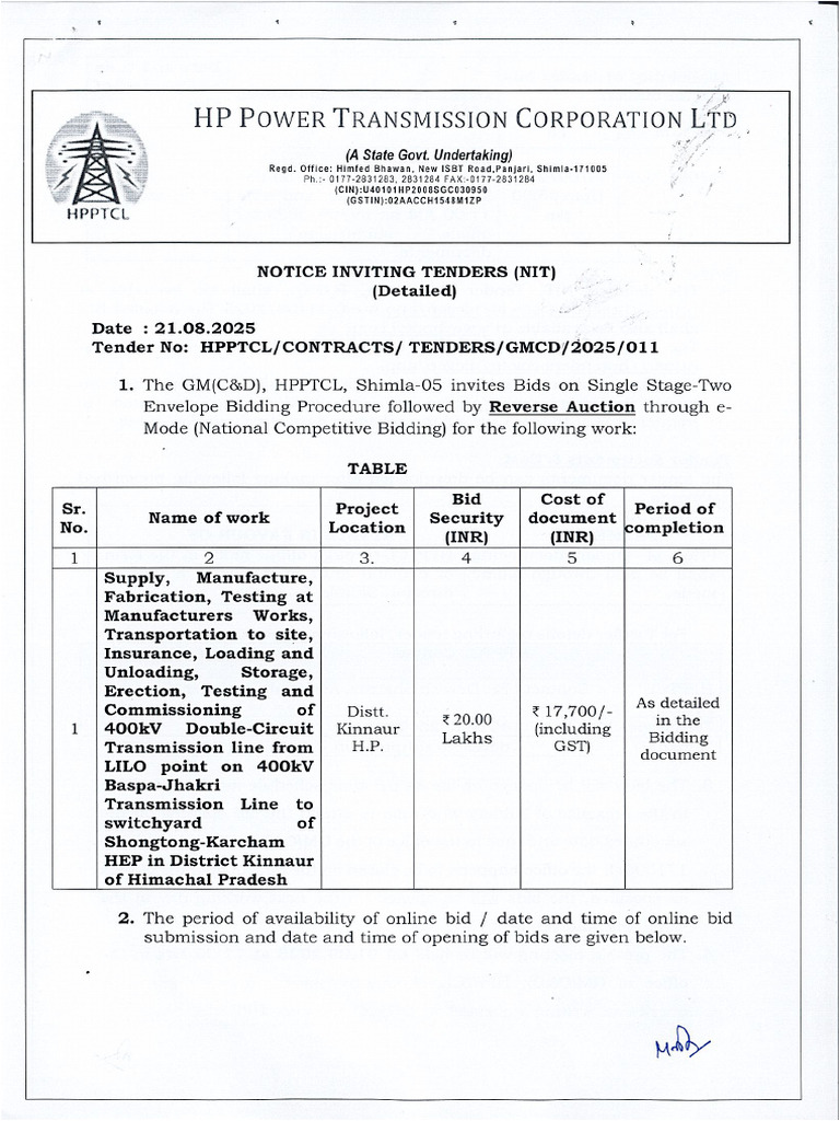 Detailed NIT 2 | PDF
