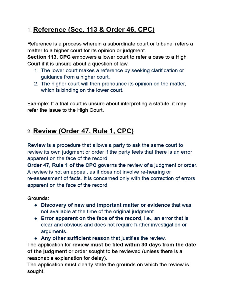 Understanding Reference, Review, and Revision | PDF | Judgment (Law ...