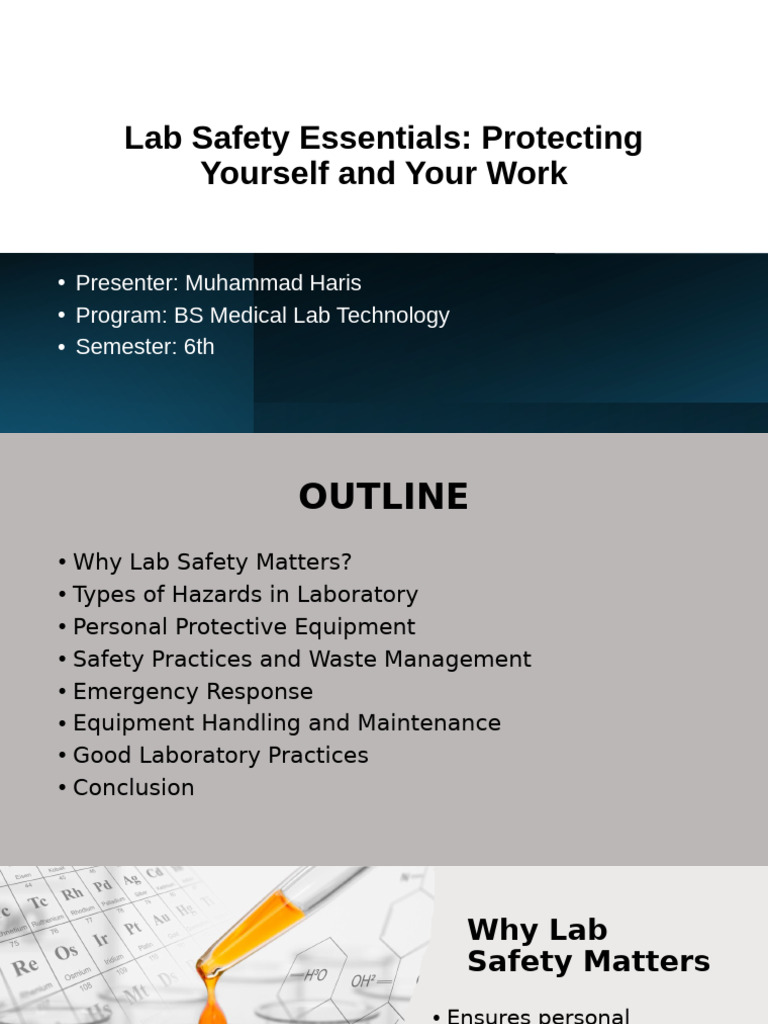 Lab Safety Essentials for Medical Labs | PDF | Personal Protective ...