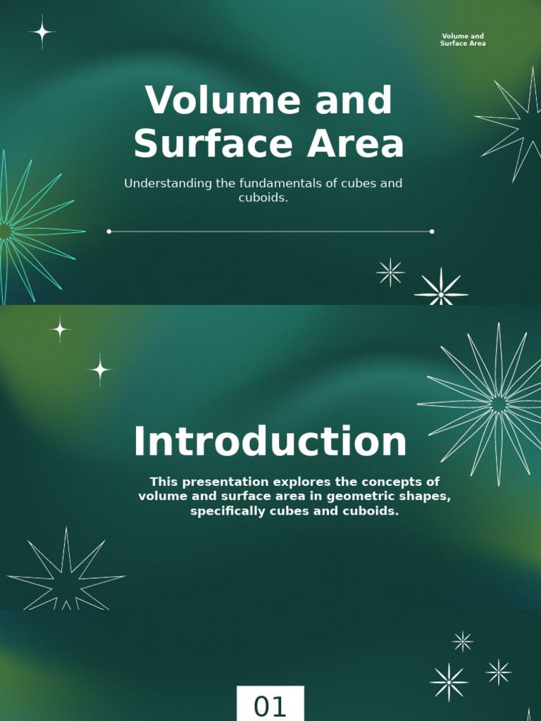 Volume & Surface Area of Cubes and Cuboids | PDF