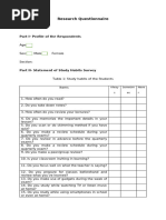 Student Study Habits Survey Questionnaire | PDF | Social Psychology ...