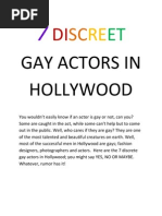 Download 7 Discreet Gay Actors in Hollywood by Ellie Johnson SN91134067 doc pdf