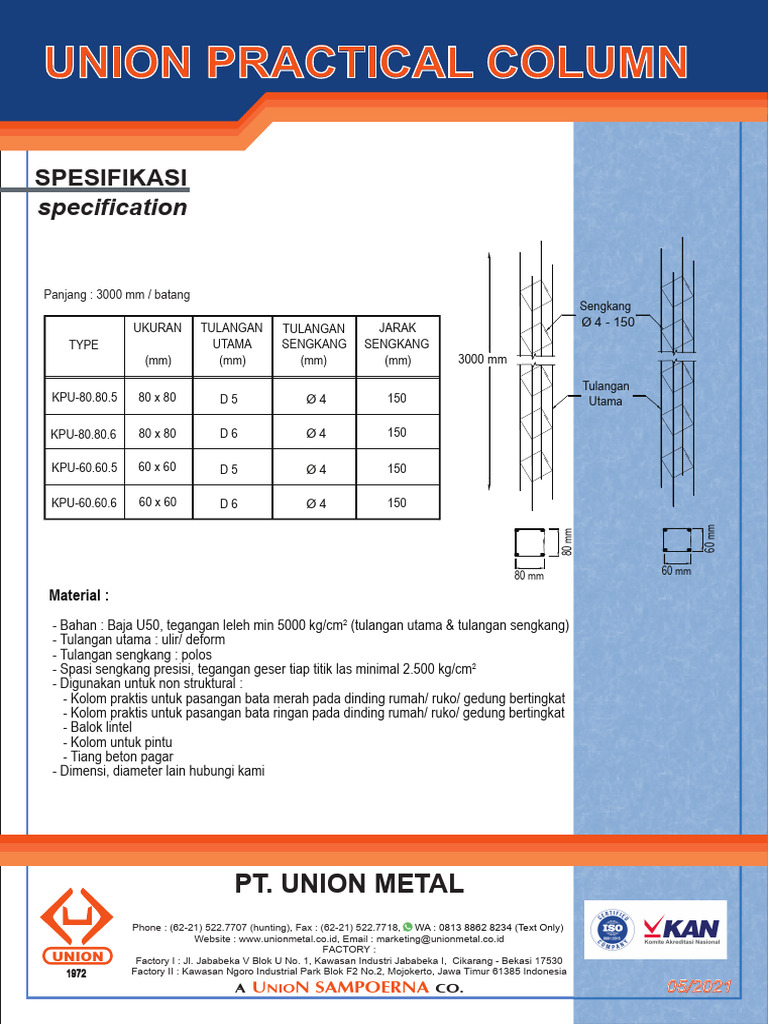 12 Union C-Channel & Union Practical Column (Mei 2021) ZC | PDF