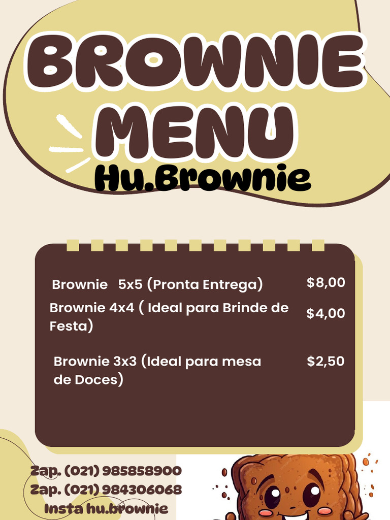 Beige Pink Donuts Menu Document A4 | PDF