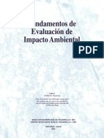 Fundamentos Del Estudio de Impacto Ambiental de Guillermo Espinoza